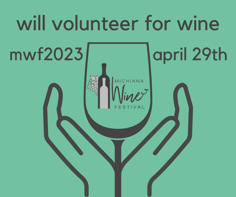 hands holding wine glass, will volunteer for free